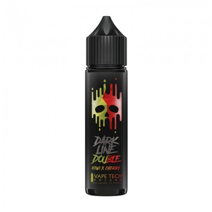 Longfill Dark Line Double 8/60ml - Kiwi Cherry