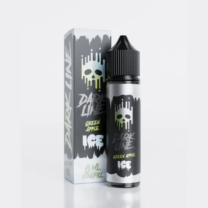 Longfill Dark Line Ice 8/60ml - Green Apple