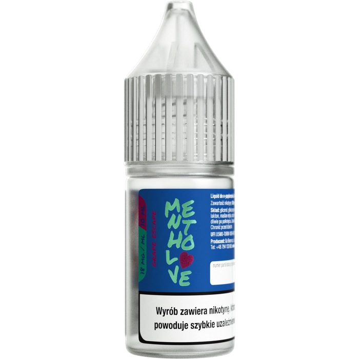 Liquid MENTHOLOVE 10ML - Grape Escape 18mg
