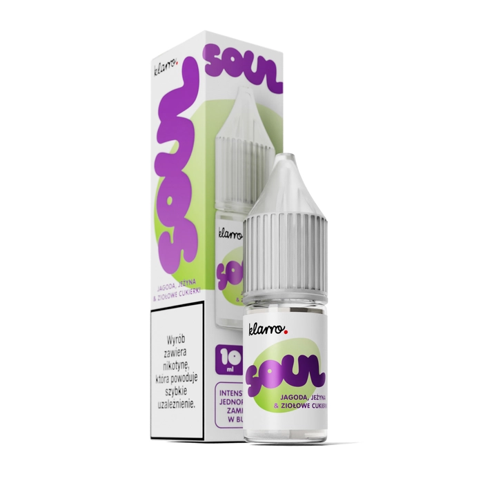 Klarro Soul Salt 10ml - Jagoda Jeżyna Ziołowe Cukierki 20mg